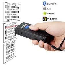 MJ-2877 Mini Portable 1D Wiriless Barcode Scanner For Android IOS 9204207620050)