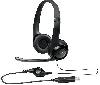 H390, LOGITECH H390 Corded Headset mic - BLACK USB (1.9 m) (981-000406)