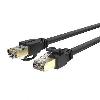 C1808HBK,UNITEK 0.5M, CAT 7 RJ45 (8P8C) Male to RJ45(8P8C) Male Cable, Black