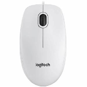 B100 Logitech Corded Mouse, DPI 1000±, 3 Buttons, USB 1,8m WHITE ( 910-003360 )