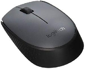 M170, Logitech Mouse, Grey, wireless 2.4 GHz 10m, 1000 DPI, 3 buttons, 70.5g, Battery AA 12m, 1Y, ( 910-004642 )