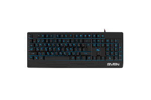 KB-G8300, SVEN SV-019280 Gaming keyboard USB, black (with adjustable lighting)