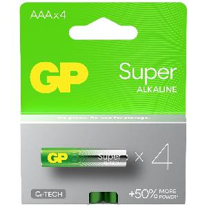 GPPCA24AS530, 24A21-SB4 bat. Super ALKALINE (AAA x 4) GP 4891199218224