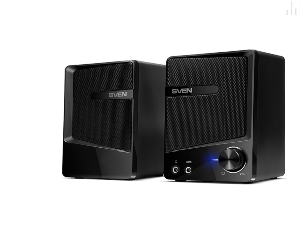 SVEN 248, Speaker System 6W (2×3), AUX, Headphone jack, Volume control, USB black 016333