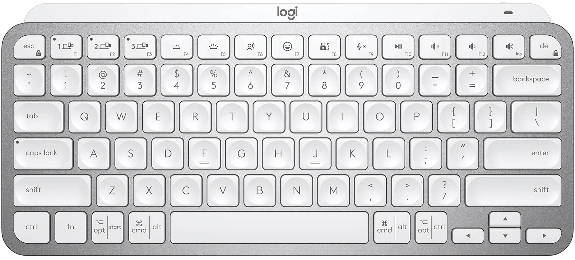 logitech, MX Keys, Keyboard Pale Grey