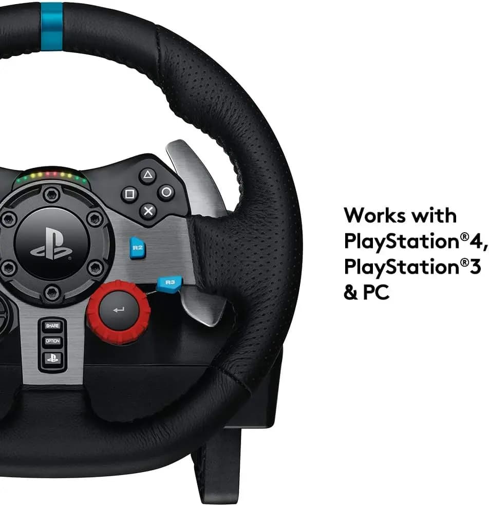 G29, LOGITECH Driving Force Racing Wheel  Xbox, PlayStation 5,4,3  and PC , BLACK - USB (L941-000112 )