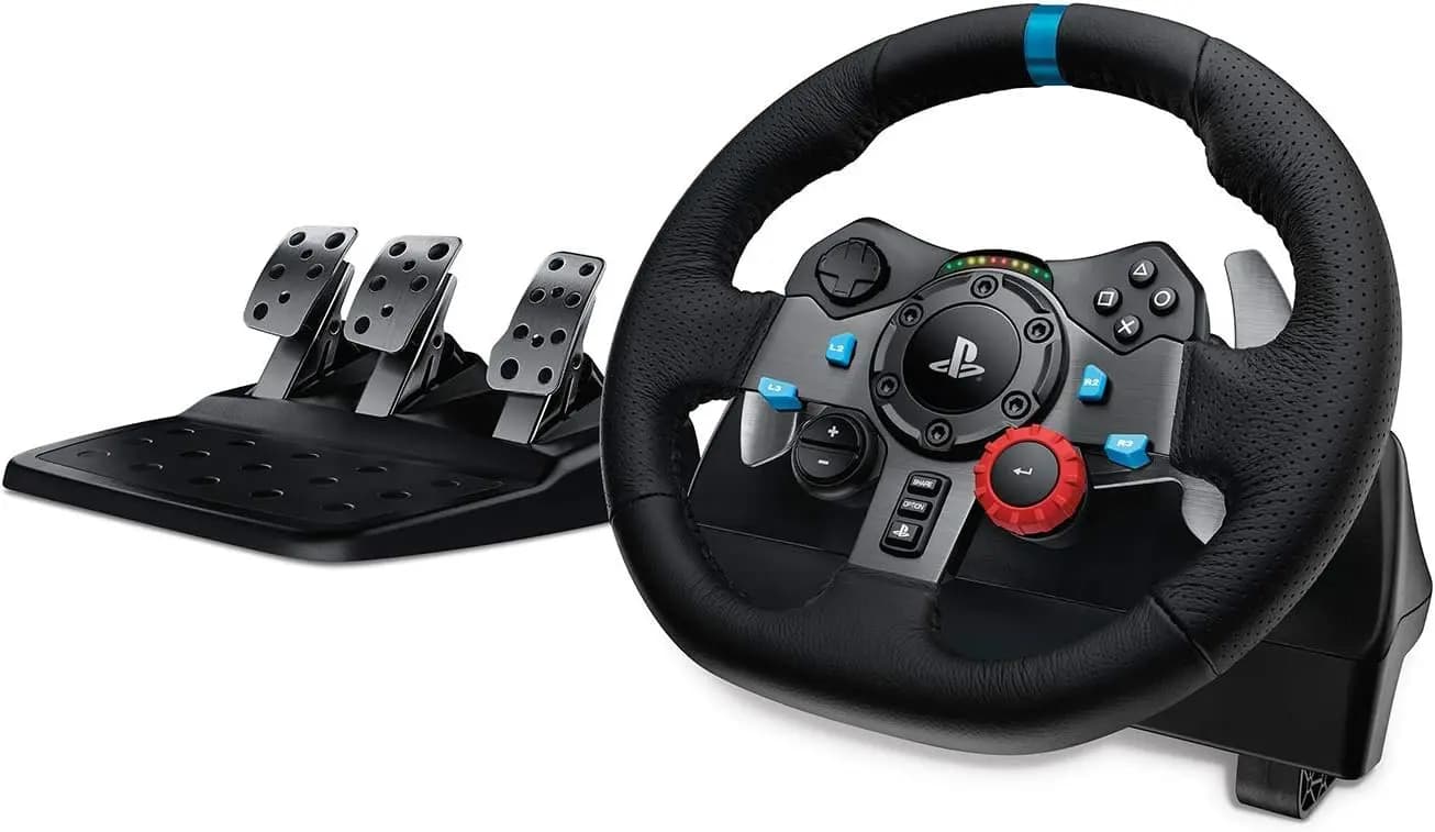 G29, LOGITECH Driving Force Racing Wheel  Xbox, PlayStation 5,4,3  and PC , BLACK - USB (L941-000112 )