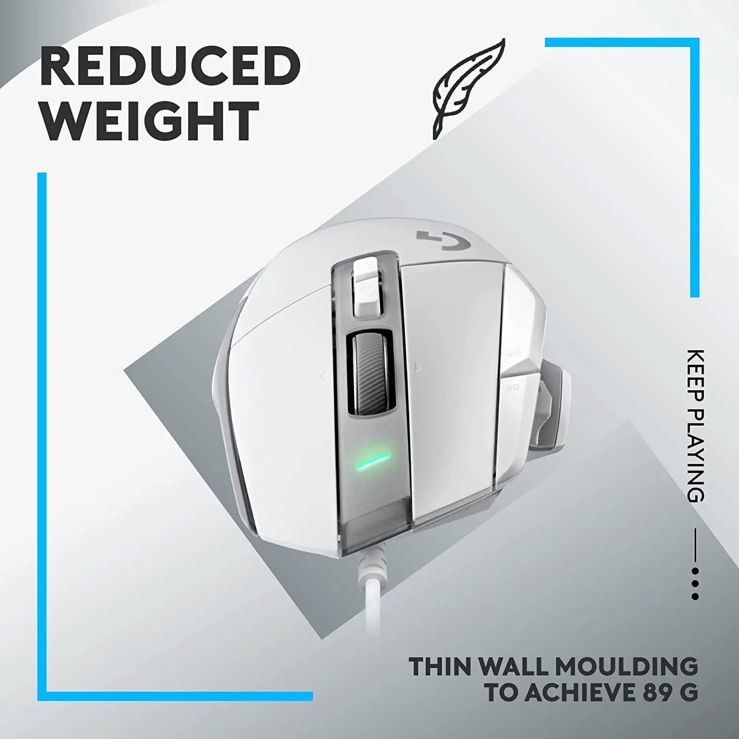 logitech, G502 X, Mouse White