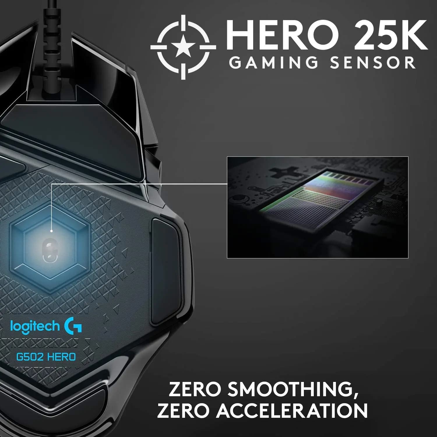 logitech, G502 HERO, (RGB) Mouse Black