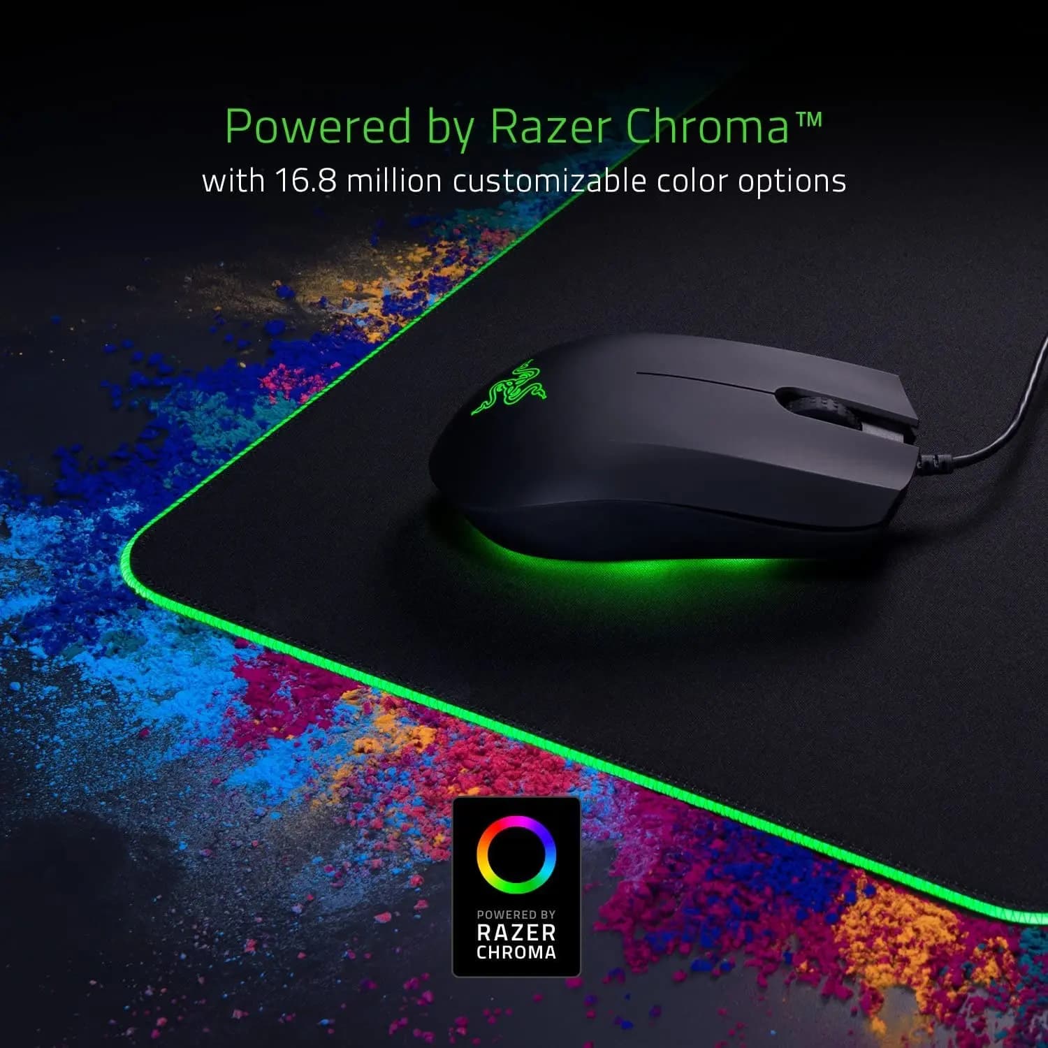 RZ02-02500100-R3M1 Razer Mouse Pad Goliathus Chroma Black
