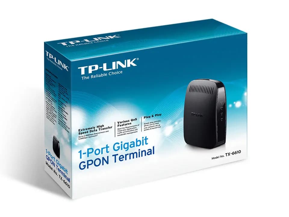 TX-6610 C+, TP-LINK, 1-Port Gigabit GPON Terminal Class C+