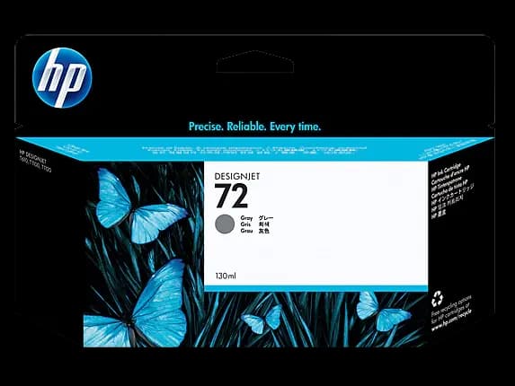 HP 72, Gray  DesignJet Ink Cartridge C9374A