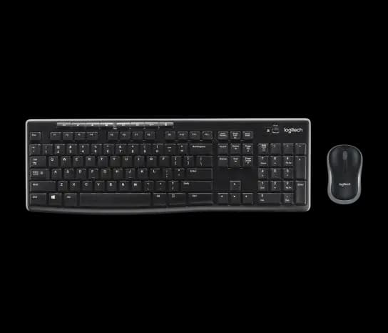  MK270, LOGITECH, Keyboard, Wireless Combo, BLACK.