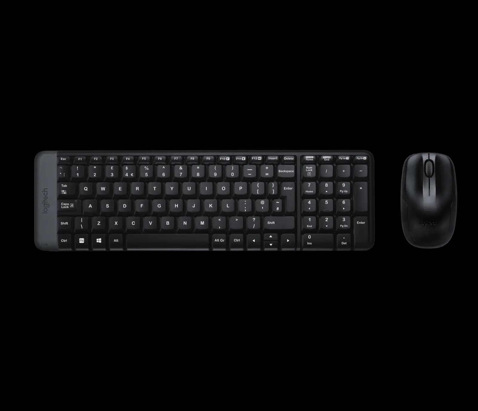  MK220, LOGITECH, Keyboard, Wireless, Combo, EN/RU, BLACK.