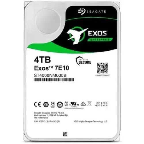 [SAS端子]Seagate EXOS 7E10　HDD 4TB 7200rpm SEAGATE, HDD, ST4000NM000B Exos 7E10.