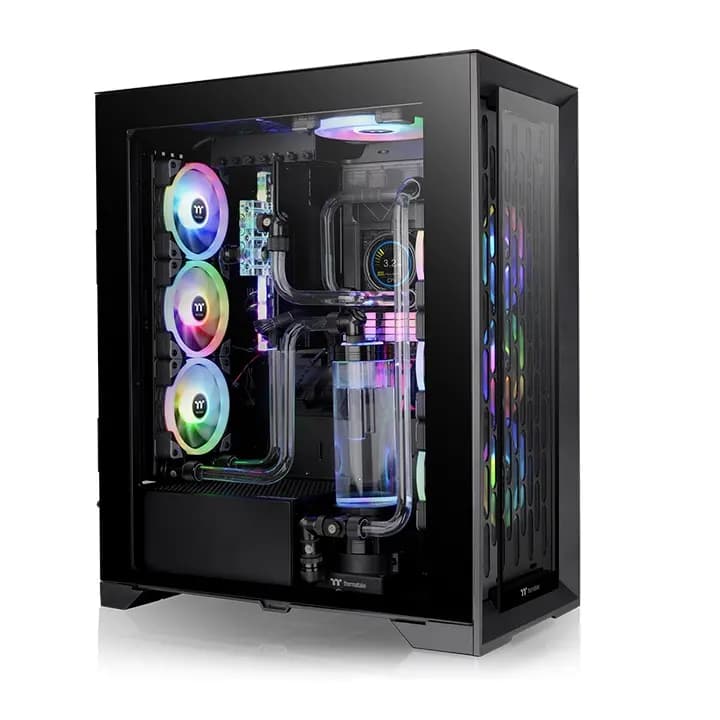 Thermaltake, CTE T500 TG ARGB Full Tower Chassis Case Black.