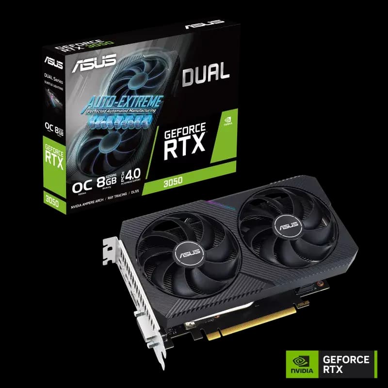 ASUS Dual GeForce RTX™ 3050 V2 OC Edition 8GB GDDR6