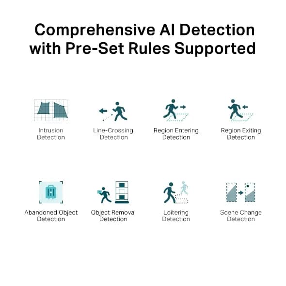 VIGI C350(4mm), TPLINK, Camera, 5MP Outdoor Full-Color Bullet 1/2.7 CMOS F1.6, IP67, H.265+ 2 Way Audio, SD Card up to 512G PoE