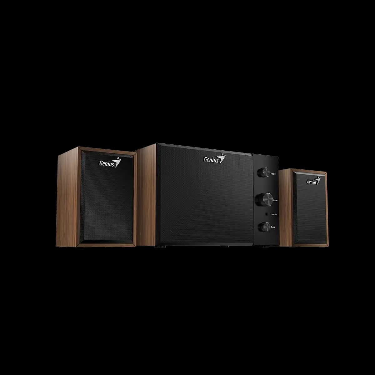 Genius, SW-2.1 350 Hi-Fi Speaker Brown Wood
