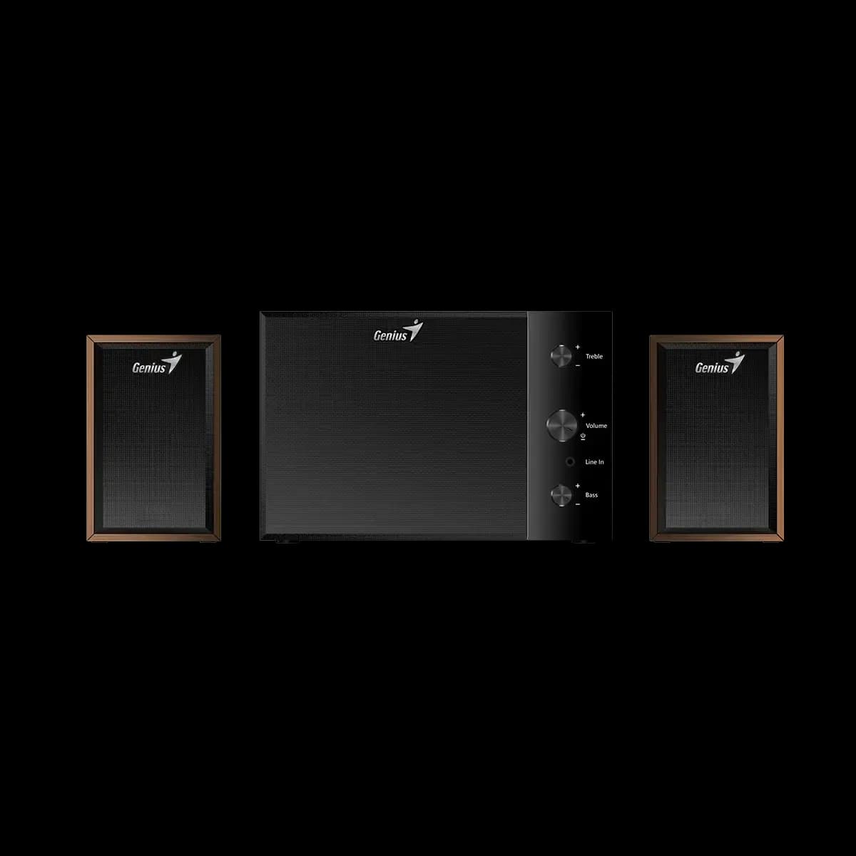 Genius, SW-2.1 350 Hi-Fi Speaker Brown Wood