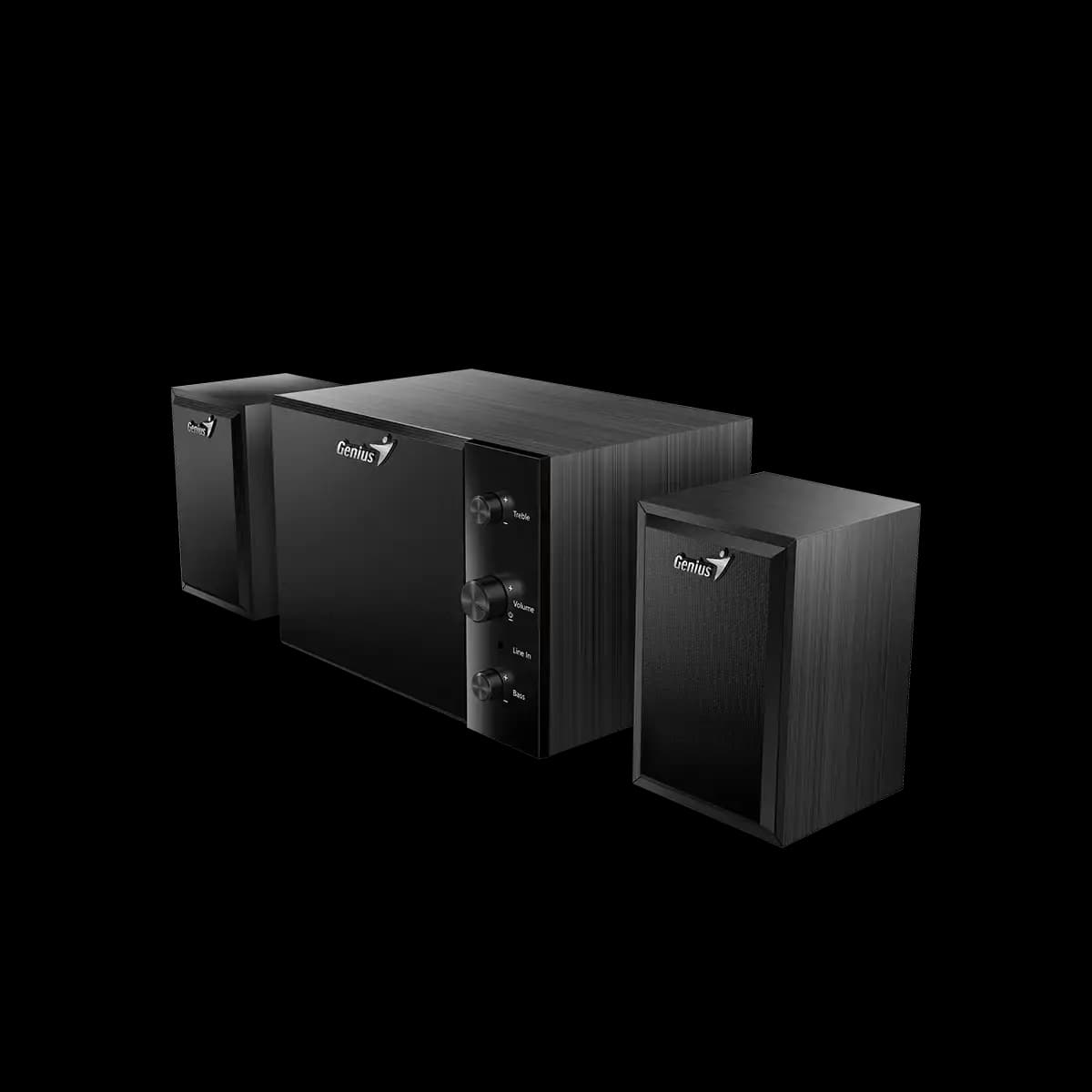 Genius, SW-2.1 350 Hi-Fi Speaker Black Wood