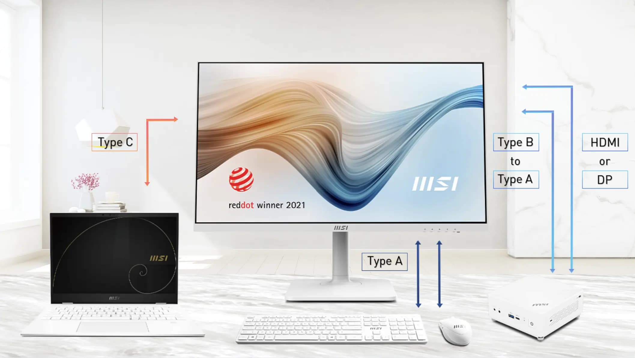 MSI Modern MD272XPW Monitor 27"