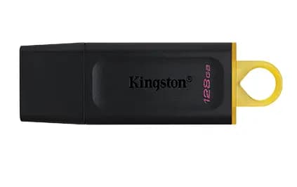 KINGSTON, DTX/128GB, USB3.2, Black + Yellow.