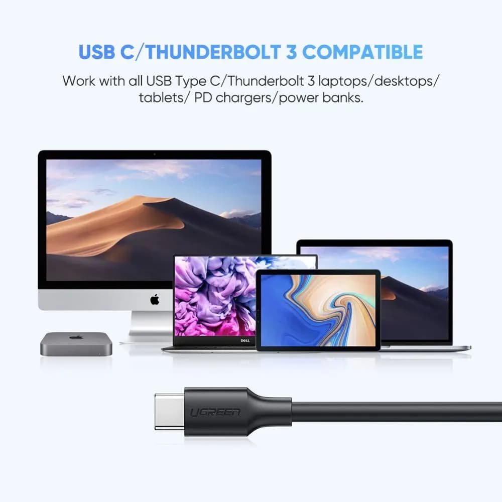 US312 UGREEN (20103) USB-C to Micro B Cable M/M 1m (Black)