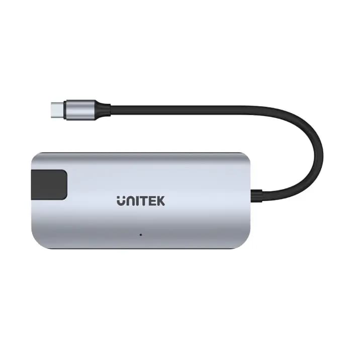 D1028A, UNITEK,5-In-1 USB3.1 10Gbps Multi-Port Hub (2-Port USB-A 10Gbps+HDMI 4K60Hz+RJ45+PD 100W), Space Grey