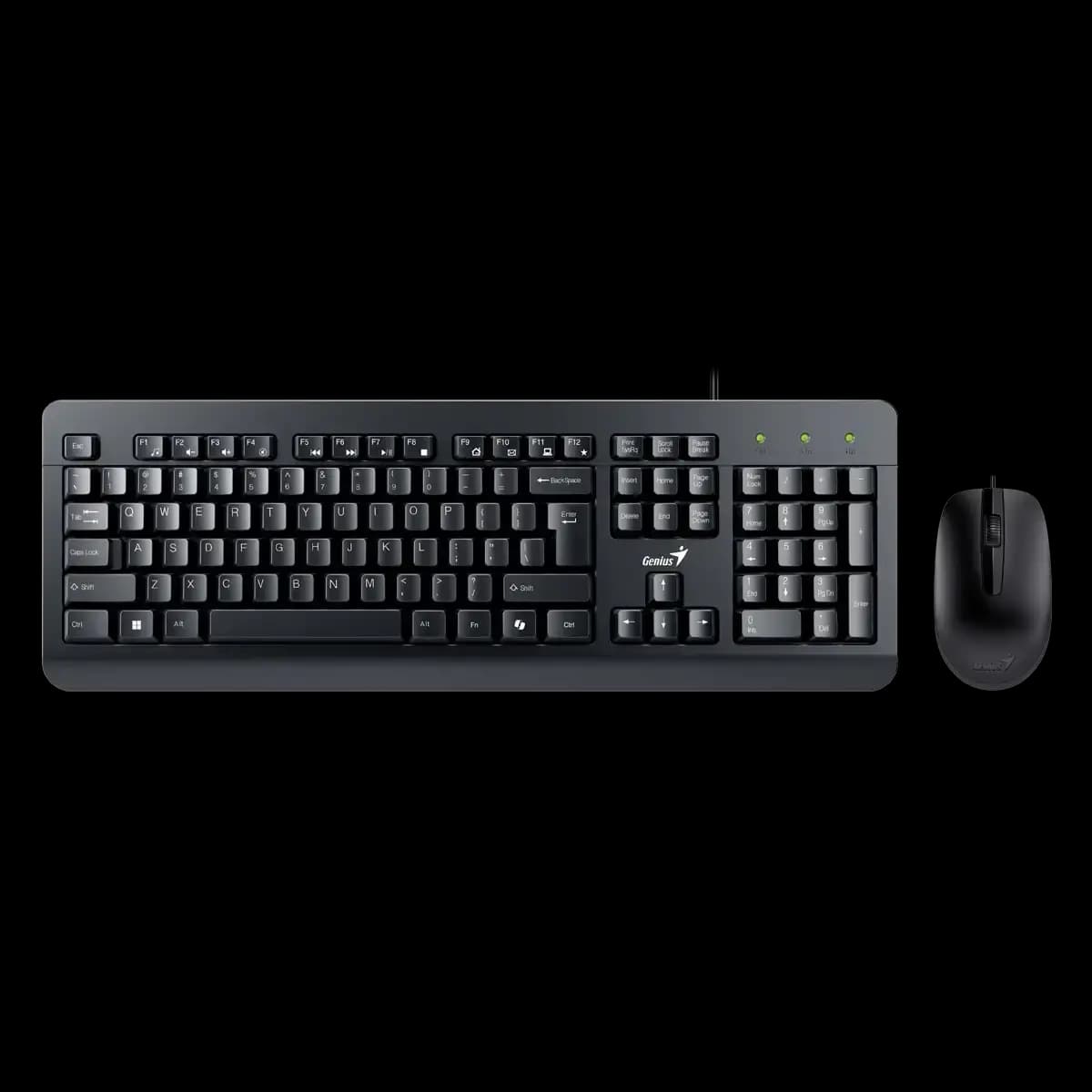 Genius, KM-160, Keyboard and Mouse (Combo) Black