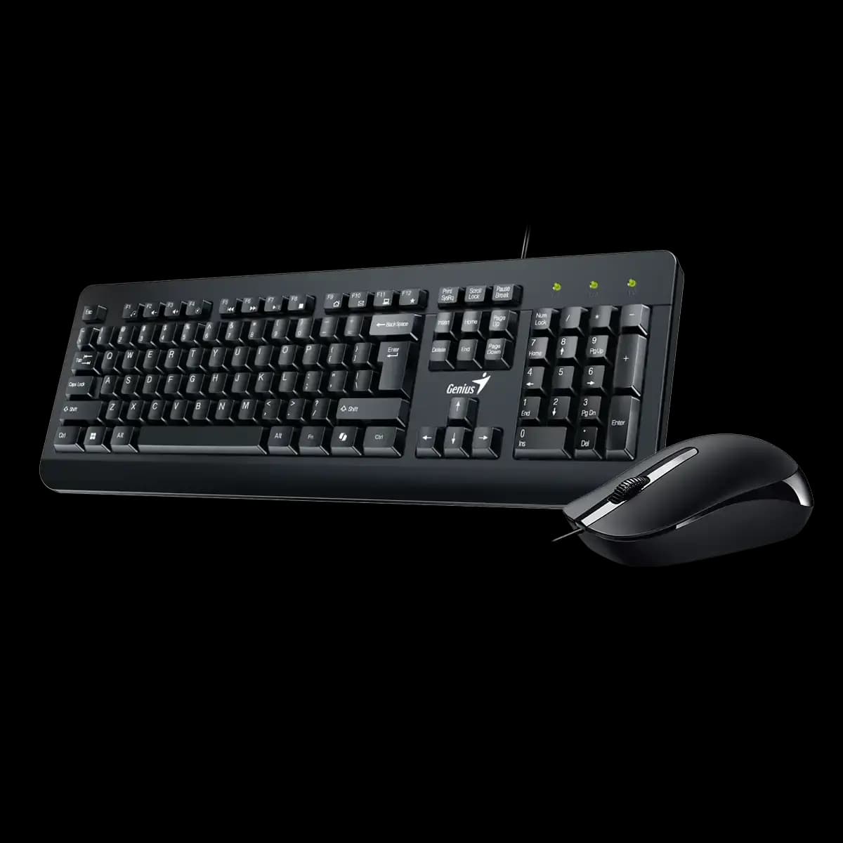 Genius, KM-160, Keyboard and Mouse (Combo) Black