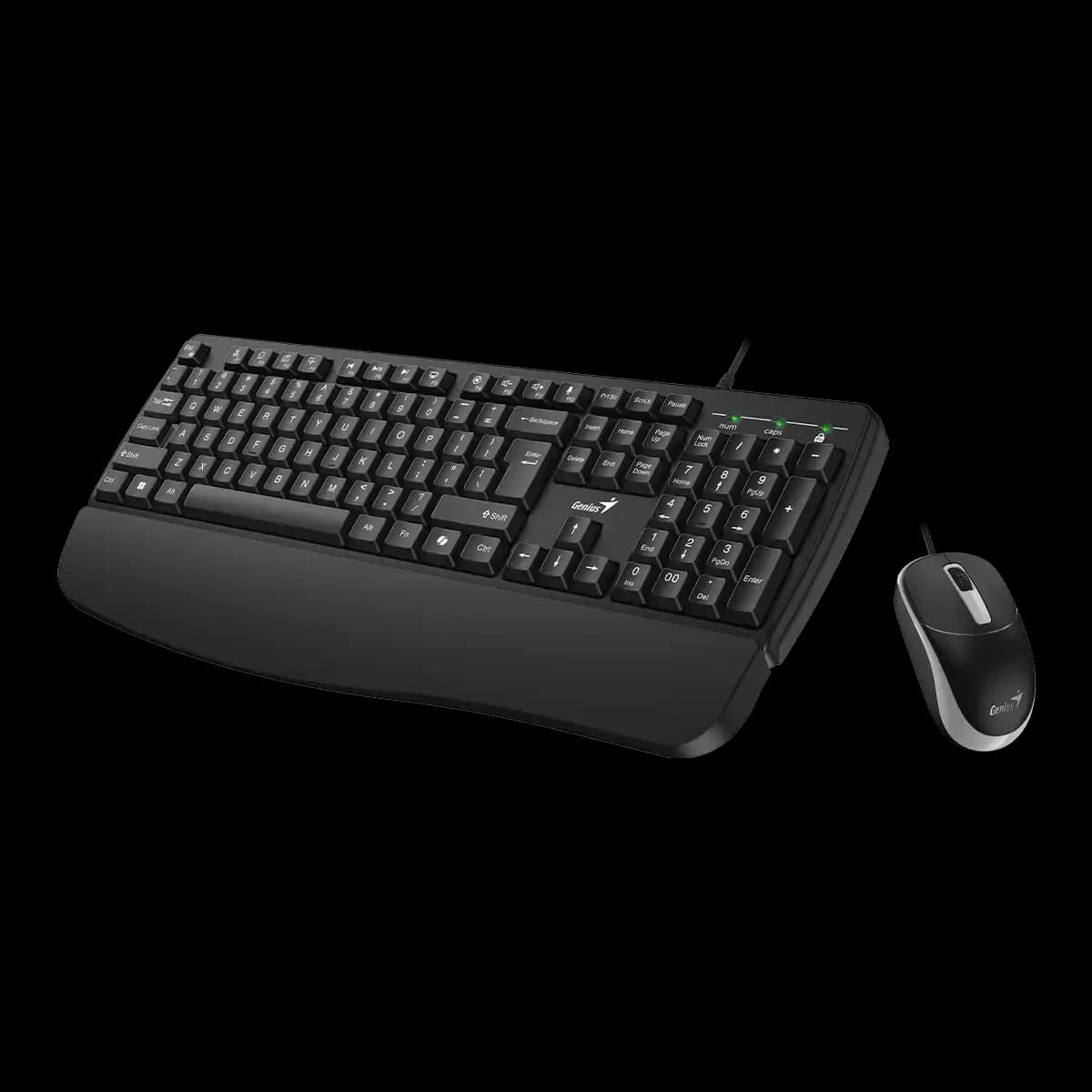 Genius, KM-123, AI Copilot Key, Keyboard + Mouse (Combo) Black
