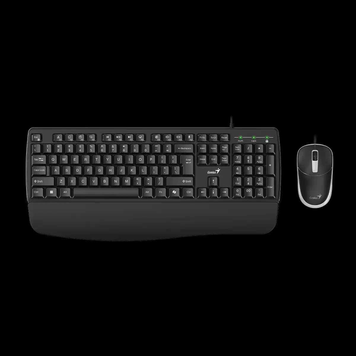 Genius, KM-123, AI Copilot Key, Keyboard + Mouse (Combo) Black