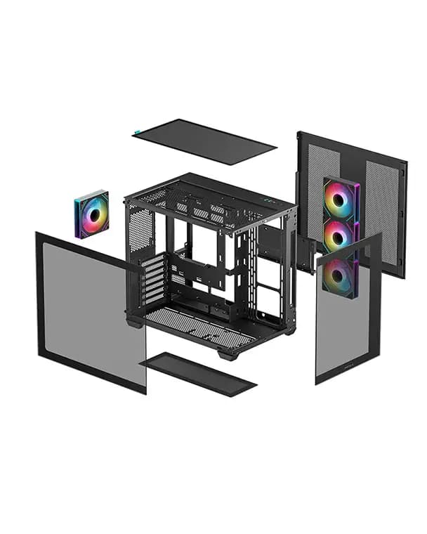Deepcool, CG530 4F, Case Black