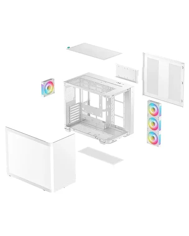 Deepcool, CG530U 4F WH, Case White