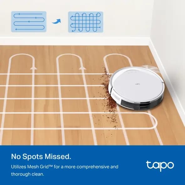 TP-Link, Tapo RV20 Max, Robot Vacuum Cleaner, White