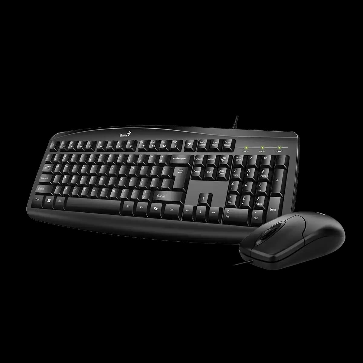 Genius, Smart KM-200, AI Copilot Key, Keyboard + Mouse, Black