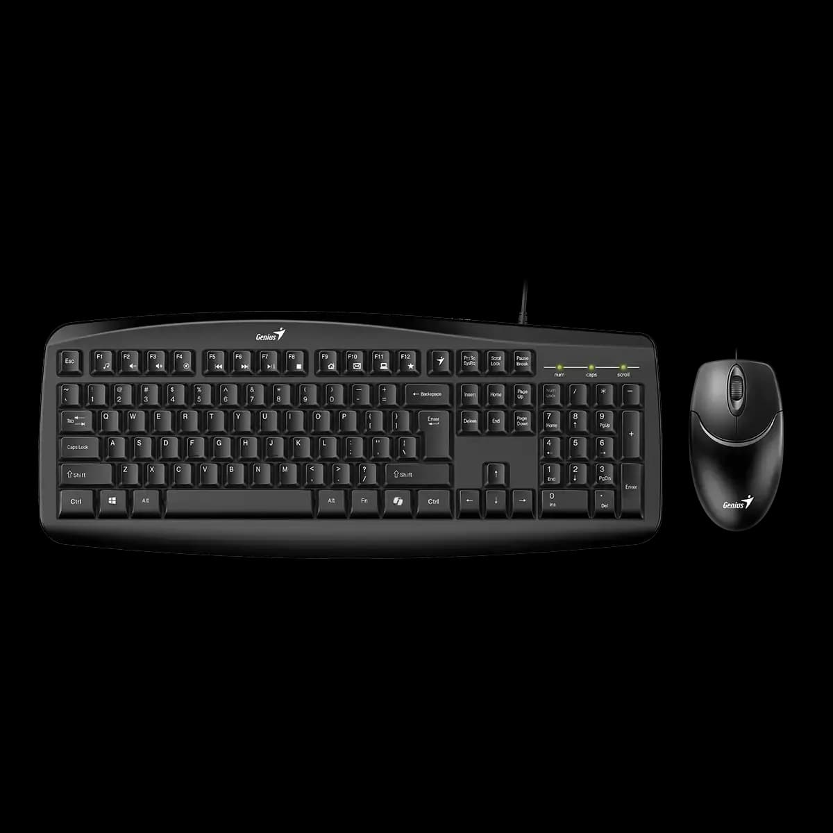 Genius, Smart KM-200, AI Copilot Key, Keyboard + Mouse, Black