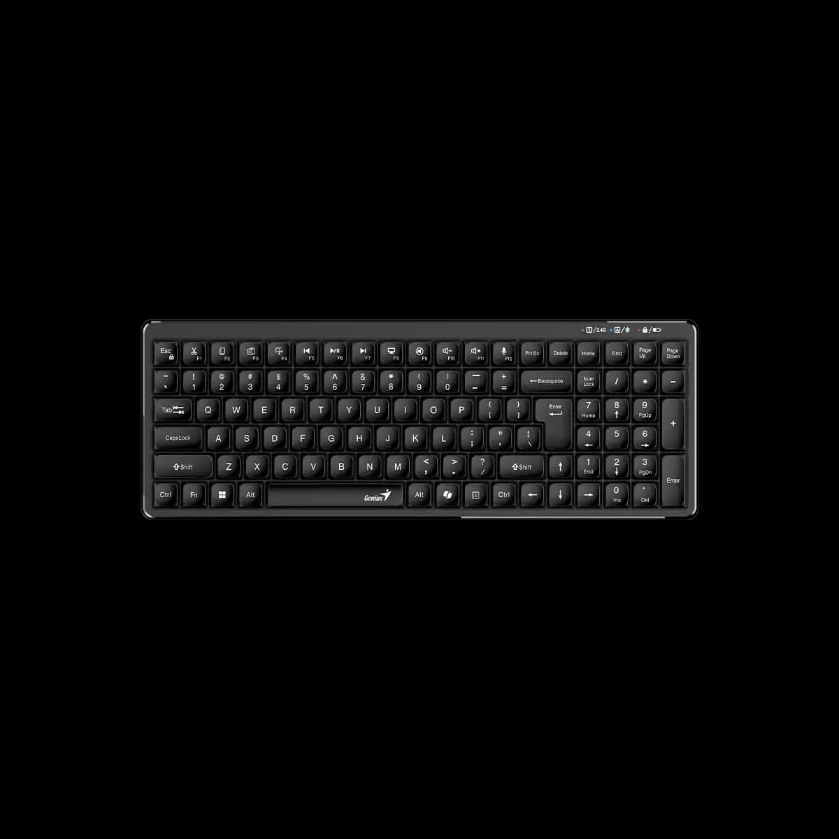 Genius, LuxeMate Q7100BT, AI Copilot Key, Keyboard, Black