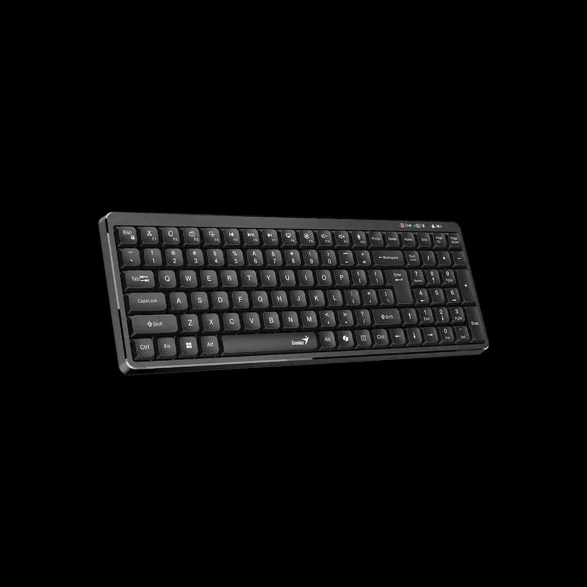 Genius, LuxeMate Q7100BT, AI Copilot Key, Keyboard, Black