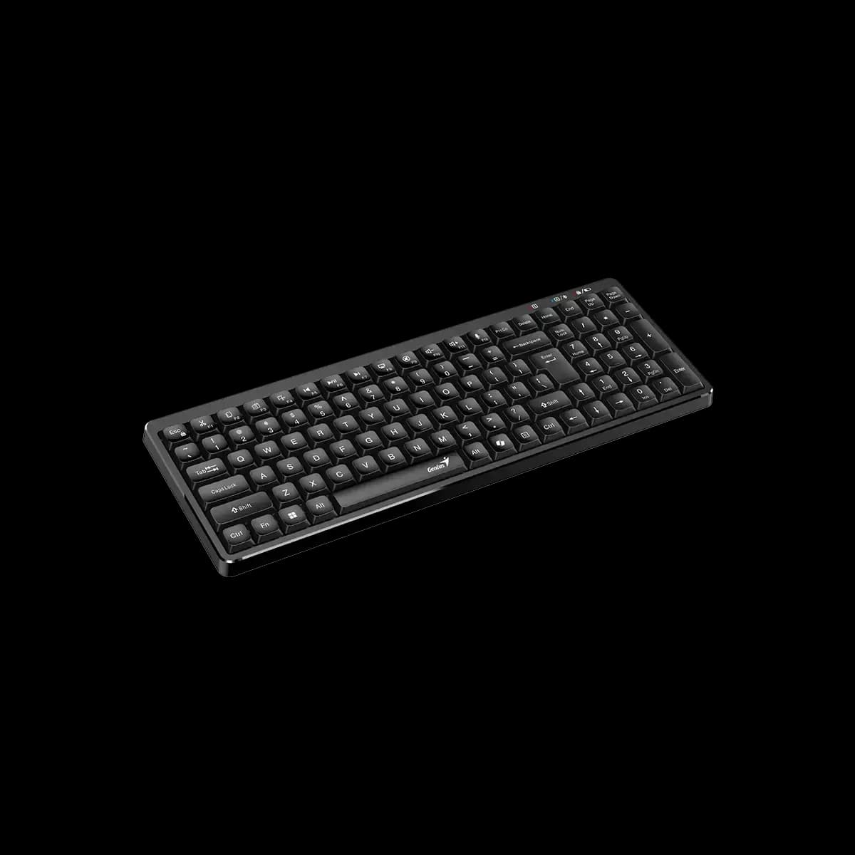 Genius, LuxeMate Q7100BT, AI Copilot Key, Keyboard, Black