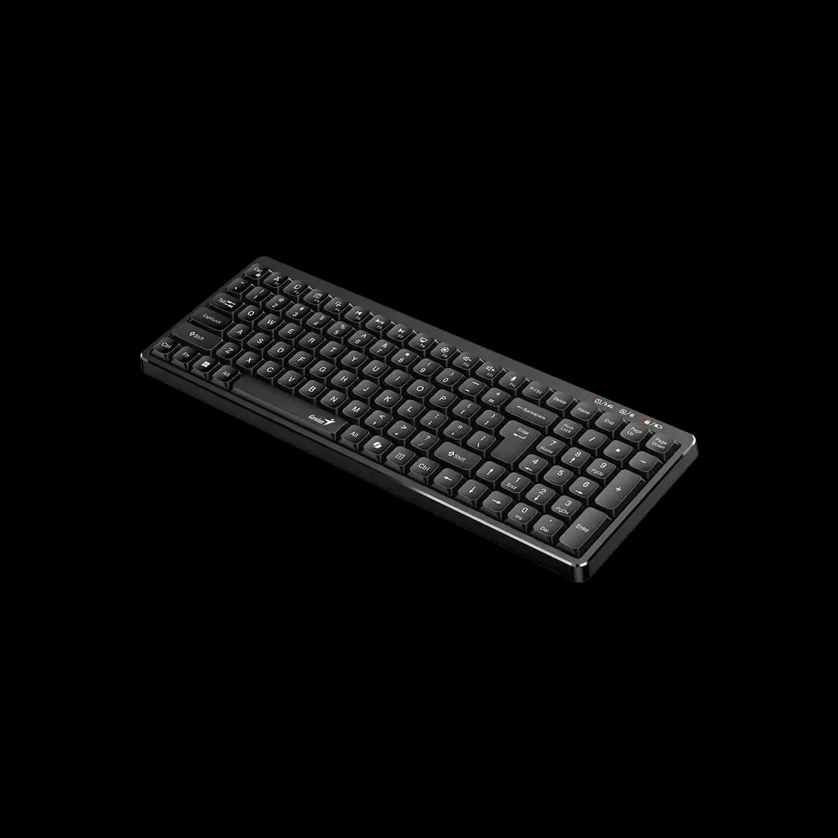Genius, LuxeMate Q7100BT, AI Copilot Key, Keyboard, Black