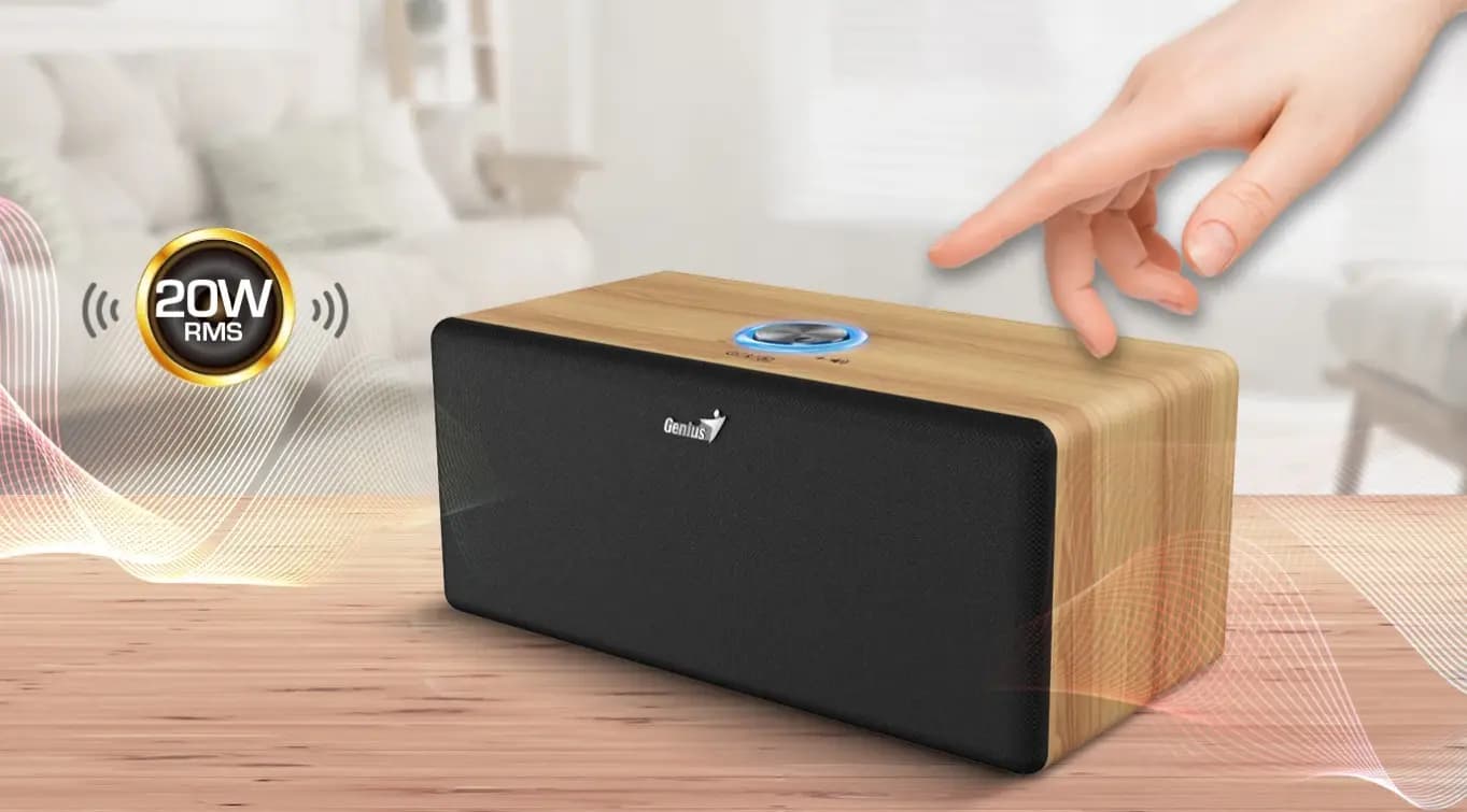 Genius, SP-HF505BT Speaker Pine Wood