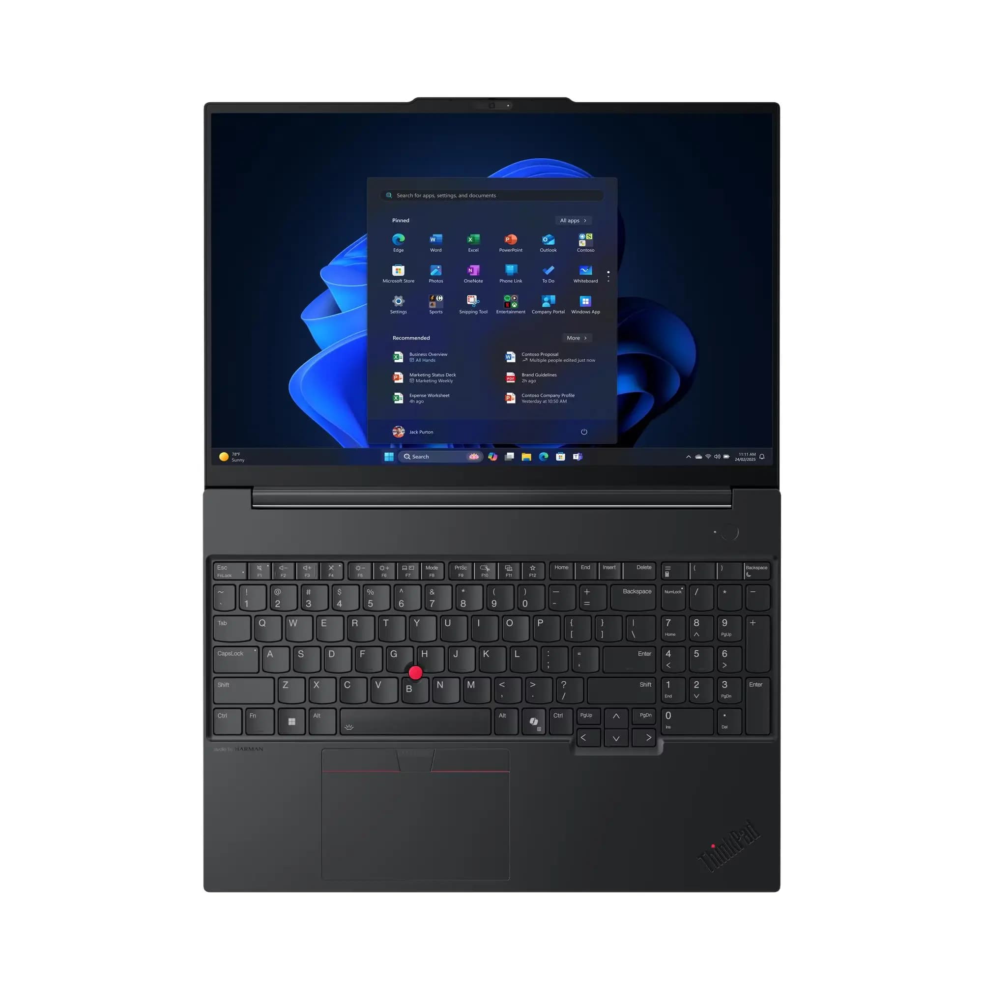 Thinkpad E16 G3 Lenovo, Notebook, 16" FHD+ Ultra 7 255H 16C, 16GB. 512GB M.2, DOS,2Y.