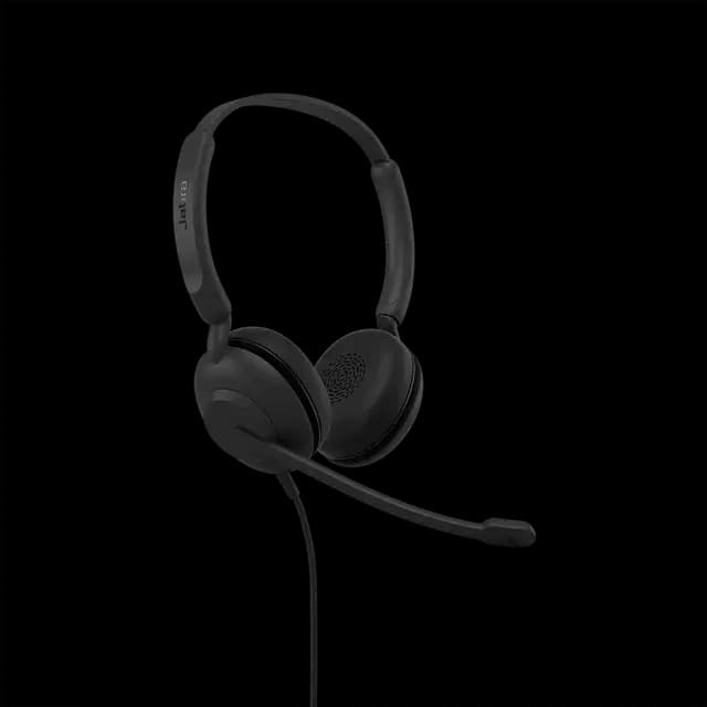 Evolve 10 Stereo, Jabra, Headphone, USB-A, Leatherettes, Black.