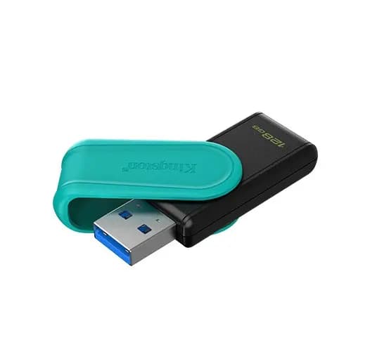 DTXS/128GB, KINGSTON, Flash Memory, USB 3.2 Gen1, Black.