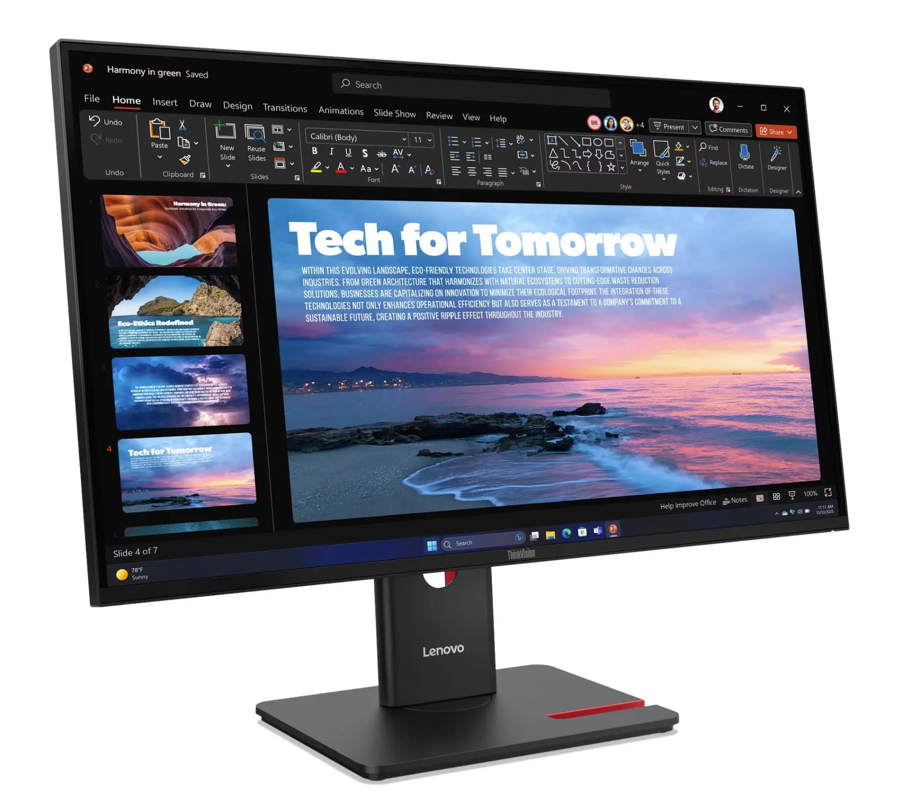 ThinkVision T27QD-40, Lenovo, Monitor, 27" 2K QHD, IPS,120Hz,4ms, 350nits, 1500:1, 99% sRGB, 1x RJ45, USB-C Docking 100W, HDM