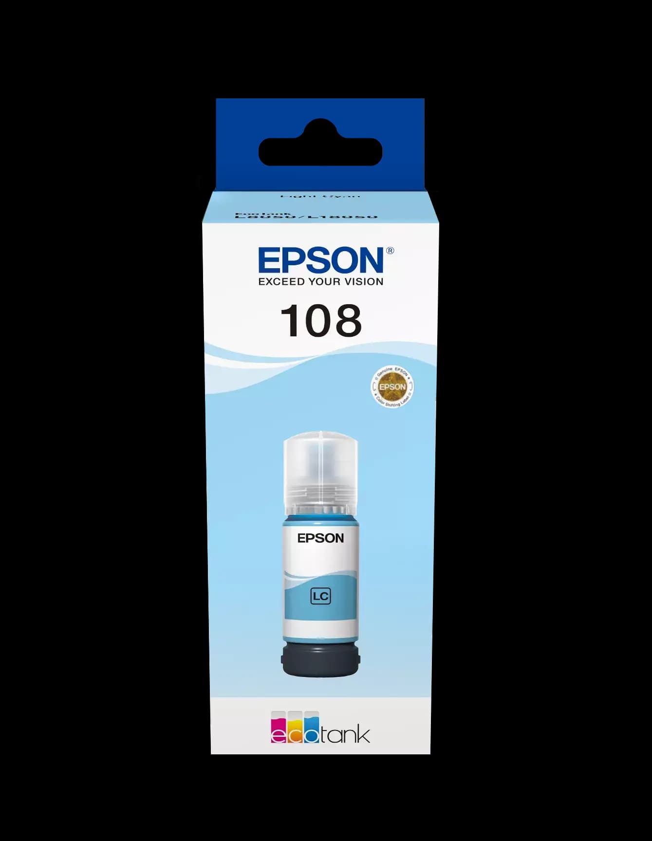 EPSON, 108 Light Cyan Ink Bottle C13T09C54A