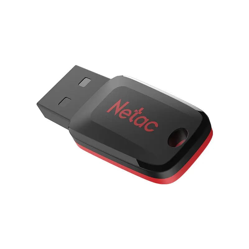 NETAC, U197, 64GB, USB2.0, Black+Red