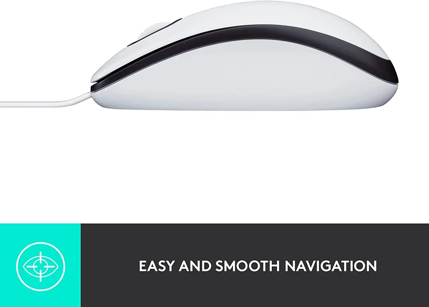 logitech, M100, Mouse White